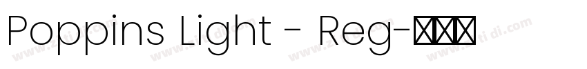 Poppins Light - Reg字体转换